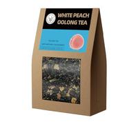 HANFANGLING Oolong alla pesca bianca, Tè alla pesca e al tè blu, Allevia la stanchezza, Rinfresca la Mente, Sostituisce la Caffeina, Miscela dal Sapore Dolce e Aromatico Rinfrescante