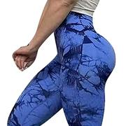 HANFBIO Leggings da donna fitness a vita alta tinta unita Push Up pesca alla caviglia lunghezza leggings da allenamento