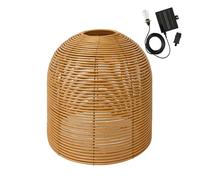 HANG BOHEME SOLAR - Sospensione solare in poly rattan con cavo ibrido di alimentazione e solare 5 m di lunghezza