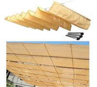 Hang Down Wave Shade Cover, Pergola Retrattile per Esterni Copertura Parasole, Pergola con Tetto Retrattile, Copertura per Esterni Wave Wire Wave, Tenda da Sole da Giardino, W0.7*L9m/W2.29*L29.53ft