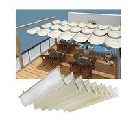Hang Down Wave Shade Cover, Vele Ombreggianti Ondulate Retrattili, Slide Hang Down Shade Cover, Copertura per Tende da Sole di Ricambio per Esterni, Cortile, Portico, W1.1*L13m/W3.60*L42.65ft