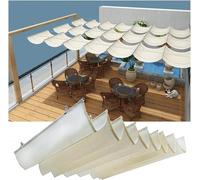 Hang Down Wave Shade Cover, Vele Ombreggianti Ondulate Retrattili, Slide Hang Down Shade Cover, Copertura per Tende da Sole di Ricambio per Esterni, Cortile, Portico, W1*L14m/W3.28*L45.93ft