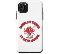 Hang In There It Gets Worse Divertente Retro Culinary School Custodia per iPhone 11 Pro Max