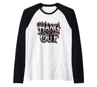 Hang out Vampire Bat Halloween Horror Night Maglia con Maniche Raglan