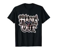 Hang out Vampire Bat Halloween Horror Night Maglietta