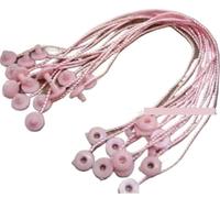 Hang Tag String 1000pcs Pulsante Rotondo Etichette Indumenti Appendere Stringa di Plastica Snap Lock Pin Loop Fastener Gancio Legami Tablet Tag Corda