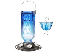 Hangable Hummingbird Feeder Outdoors, Leak-Proof Bird Food Feeder with Ant Moat Protection, Durable Dispenser for Attracting Hummingbirds, Garden, Yard, Patio, Porch, Trees