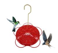 Hangable Hummingbird Feeder - Transparent Reservoir Body, Multi Feeding Ports, Secure Hanging Hook, Anti Spill Structure | Nectar Dispenser for Hummingbirds, Outdoor Bird Station, Park and Backyard