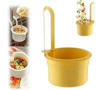 Hangable Kitchen Sink Drain, Hangable Sink Strainer Basket, 2025 Self-Cleaning Kitchen Sinks Food Waste Catcher, Press Automatic Dumping Kitchens Draining Baske Efficient Catcher (Yellow)