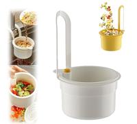 Hangable Kitchen Sink Drain, Hangable Sink Strainer Basket, 2025 Self-Cleaning Kitchen Sinks Food Waste Catcher, Press Automatic Dumping Kitchens Draining Baske Efficient Catcher (White)