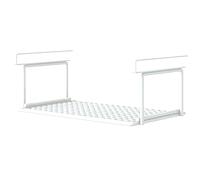 Hangable sotto scaffalatura del gabinetto - Cesto portaoggetti espandibile | Organizer a scomparsa multiuso | Paletta di installazione senza tamburo per pantry, bagno e armadio con un antiscivolo