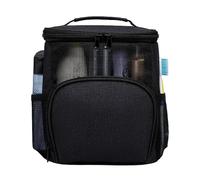 Hangable Toiletry Bag, Mesh Shower Bag with Hook, 300D Oxford Fabric, Portable Quick Dry Large Capacity Travel Toiletry Bags for College Dorm, Gym, Camp and Travels, 22.5x14.5x25cm