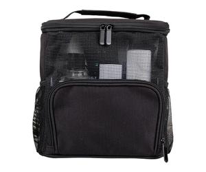 Hangable Toiletry Bag, Mesh Shower Bag with Hook, 9.8x8.2x3.1 Inches Portable Quick Dry Large Capacity Mesh Travel Toiletry Bag for College Dorm, Gym, Camp & Travel
