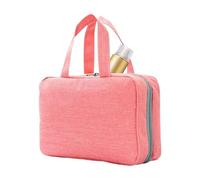 Hangable Travel Toiletry Bag, Makeup Brush Roll Up Case Pouch Holder, 4-in-1 Waterproof Cosmetic Case, 10.63x7.09x3.15 Inches, Portable for Bathroom Shower and Travel Use
