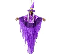 Hangble - Halloween Witch Hangble, Witch Animated Povable, Activazione Del Suono Light Up Eyes Per Arredamento Per La Festa Del Cortile Carnevale Giardino Patio Haunted House Gathering Holiday