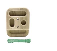 Hangboard da arrampicata Blocchi di presa in legno con doppia tasca Perno di caricamento Portatile a doppia profondità Presa for la forza delle dita Allenamento dell'avambraccio(Square-1pcs)