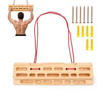 Hangboard in legno fatto a mano per arrampicate, blocco portatile per allenamento da arrampicata come fingerboard e maniglie da arrampicata, allenamento della forza delle dita per boulder, arrampicata