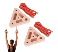 Hangboard portatile - Triangolare in legno con tasche multi-profondità | Hangboard portatile per arrampicata | per sala giochi, garage, cantina, appartamento, palestra, dormitorio, casa