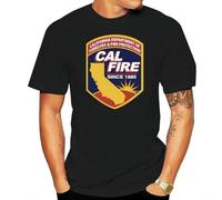 HANGCHANG Cal-Fire-California-Firefighter-Fire-Department-Custom-Mens-T-Shirt-Tee