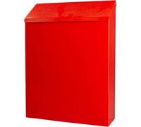 Hangende Brievenbussen - Cassetta postale da parete in stile vintage, stile europeo, da parete, per esterni, cassetta postale impermeabile, per lettere, colore: Rosso