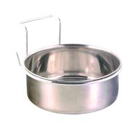 Trixie - Ciotola in Acciaio Inox con Supporto, capacità 900 ml, Diametro 14 cm