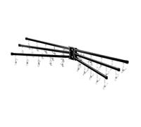 Hanger per calzini - Ratch di asciugatura del gancio | Rack di essiccazione in acciaio inossidabile | Clip per calzino antivento | Ganci antiruggine con clip multiple regolabili | Design ah