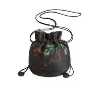 HangErFeng Borsa a tracolla da donna, versatile, in seta, con filato a nuvola profumata, a 2 vie, con cordoncino, 133