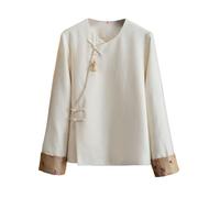 HangErFeng Giacca di lana da donna con polsino jacquard a contrasto bordo | I polsini in jacquard a blocchi di colore e le aperture laterali offrono eleganza