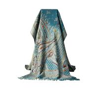 HangErFeng Sciarpa in lana cachemire con frange ricamate a mano 1660