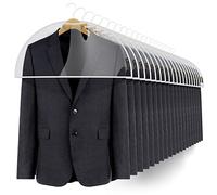 Hangerworld - 20 Custodie copri abiti, proteggi spalline in PEVA trasparente - 30 cm