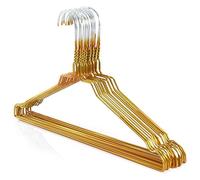 HANGERWORLD 20 Grucce Appendiabiti 40cm in Metallo Colorate Dorate Salvaspazio per Casa e Lavanderia