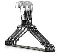 Hangerworld 20 Grucce Appendiabiti 40cm in Metallo Colorato Nero Salvaspazio per Casa e Lavanderia