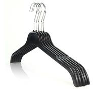 Hangerworld 20 Grucce Appendiabiti 43cm in Plastica Nera per Maglieria Camiceria e Vestiti