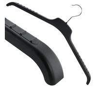 Hangerworld 20 grucce in plastica antiscivolo, 46 cm, colore nero, extra largo