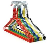 Hangerworld - Grucce metalliche in acciaio zincato, vari colori, 40,5 cm, 100 pezzi