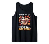 Hangin Autunnale e Lovin Fall con bradipi Ringraziamento Canotta