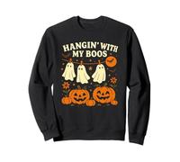 Hangin' With My Boos Carino Halloween Fantasma Zucche Felpa