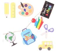 Hanging Banners per Classe 9pezzi in Carta per Party Stili multipli | Back To School Party, Decorazioni per anner per Scuola, Banner Posta Scuola Stile Casuale