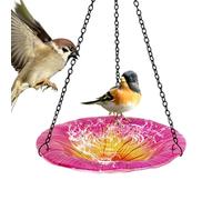 Hanging Bird Bath and Feeder, Weatherproof Flower - Decorazione per giardino - per esterni Nature Backyard Balcony Yard Patio Lawn Wildlife Landscaping
