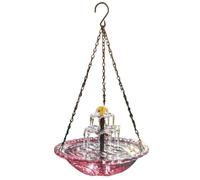 Hanging Bird Bath Solar Fountain - 45cm Outdoor Water Basin | Decorative Hanging Bird Feeder with Solar Pump - ABS Material | Garden Patio Terrace Hummingbird Bath Fountain Decor