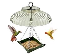 Hanging Bird Feeder - Rainproof Design | Weather Resistant Seed Tray