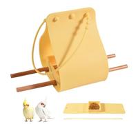 Hanging Bird Feeder - Silicone Feeding Bowl | Wooden Perch Feeder with Adjustable Strap for Garden Viewing, Outdoor Wildlife Dish with Portable Design, Backyard Bird Watching Accessory for Patio