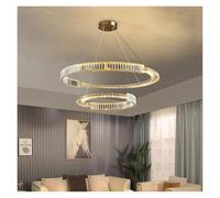 Hanging Chandelier Crystal Modern LED Luxury Rings Pendant Light Home Decor For Living Dining Room Villa Duplex