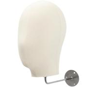 Hanging Display Stand Wall Mounted Mannequin Head Hat Rack Hat Holder for Headband, Beige Professional process