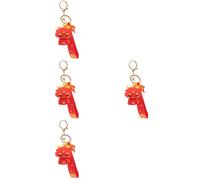 Hanging Dragon Year Keychain Red Key Pendant for Festival Decor