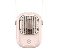 Hanging Fan - 4 Speed Rechargeable Personal Cooling Fan Brushless Motor Compact Design | Silent Hands-Free Cooling Solution with Lighting Function for Office Sports Hot Flashes Travel