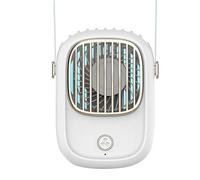 Hanging Fan - Portable USB Rechargeable Wearable Neck Fan Adjustable Lanyard Lightweight Mini Cooling Device | Personal Hands-Free Breeze Creator for Outdoor Camping Travel Home Use