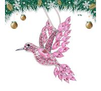 Hanging Figurine, Dimensional Bird Shape Jewelry, Dazzling Festive Miniature, Elegant Animal Souvenir, Birthday Commemoration, Ideal for Porch Lawn Yard Display