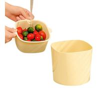 Hanging Food Waste Catcher - Double Layer Water Draining Garbage Bin, Small Countertop Basket with Drain Holes, Kitchen and Dining Waste Container, Trash Organizer, Trash Disposal Bin for Home