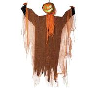 Hanging Ghost Decor, Ghost Halloween Flying, Lighted Pumpkin Head, Rotating with Eerie Sound, Ideal for Front Yard Garden Porch Tree Patio, Large Size 192x122cm, 400g Weight